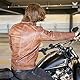 Leatherick Herren-Bikerjacke aus echtem Leder im Distressed-Look, Hellbraun, Distress Brown (DE/NL/SE/PL, Alphanumerisch, XXL, Regular, Regular)