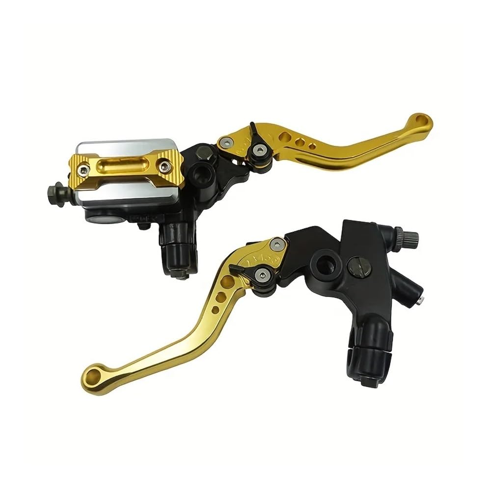 Vghkdfcfh G Motorcycle Clutch Lever 2Pcs 22Mm 7/8" Motorcycle Cnc Handlebar Master Cylinder Levers Handle Hydraulic Brake Pump Clutch Adjustable Hand Lever(G)