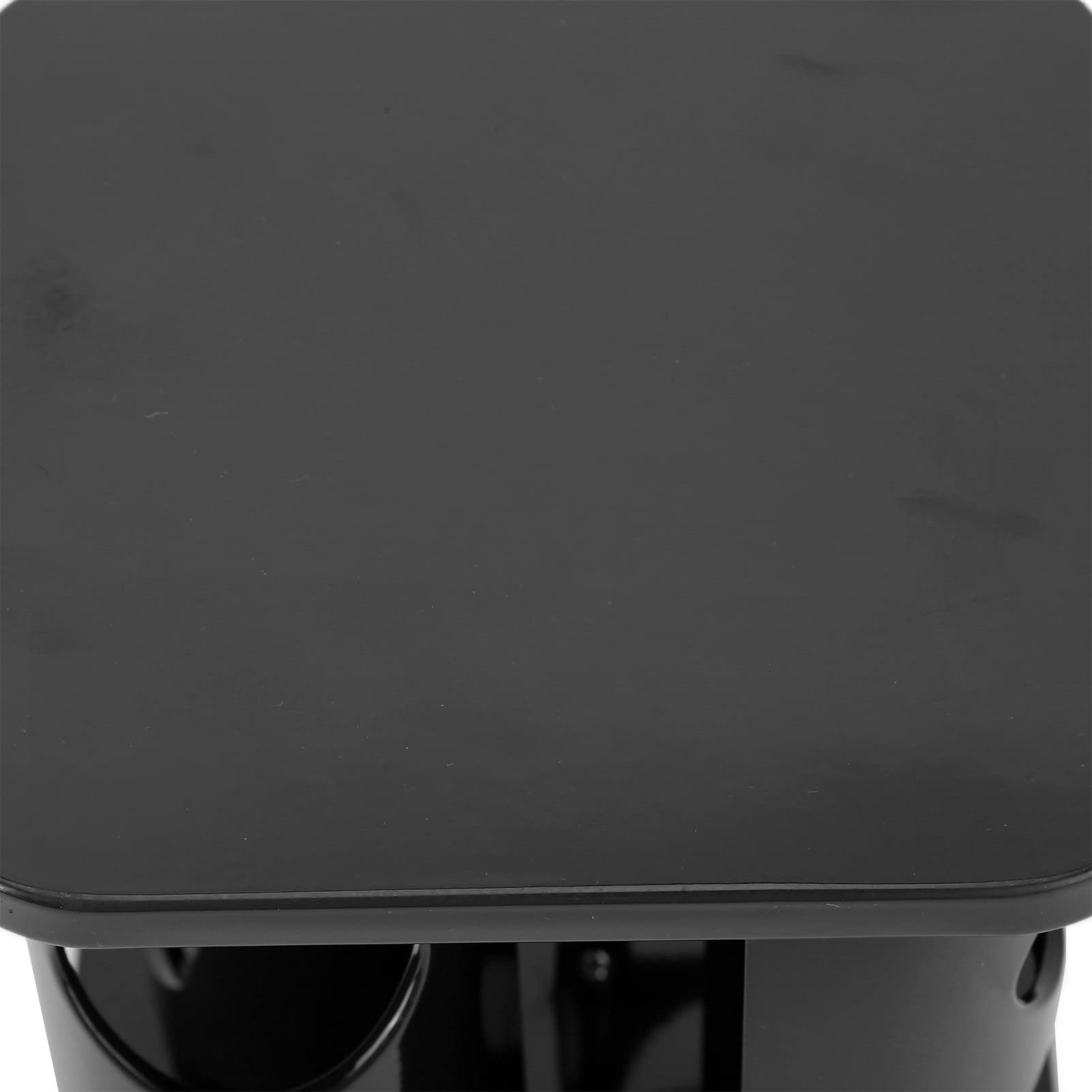 Drehbares Gewürzregal, elegantes Design aus Edelstahl und Glas für Arbeitsplatte, ideal für einfachen Zugang zu Gewürzflaschen und zur Aufbewahrung von Gewürzen (J13436BLK[12]