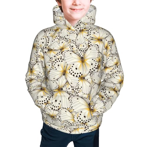 Different Butterflys Kid Hoodies Boys Sweatshirts Girls Pullover with Pocket3