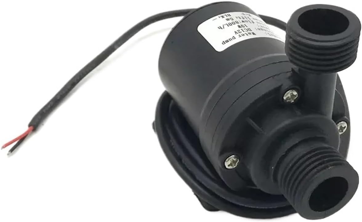 DC 12V 24V Home 800L/H Portable Brushless Motor Submersible Water Pump 5M for Cooling System Fountains Heater Mini(24V wiring)