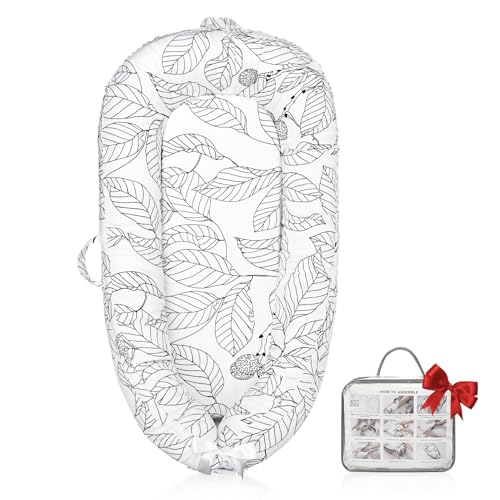 Baby Lounger - Baby Lounger for Newborn, Breathable & Soft Baby N...