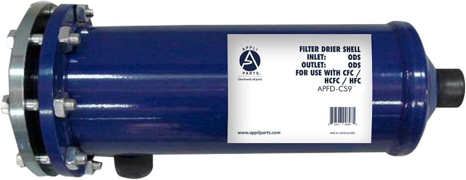 Appli Parts APFD-CS9611 1-3/8 in ODF Suction Line Replaceable Core Filter Drier Shell, 2 Core, Universal Replacement for Refrigeration and Air Conditioning Applications, Max Pressure 500 psi