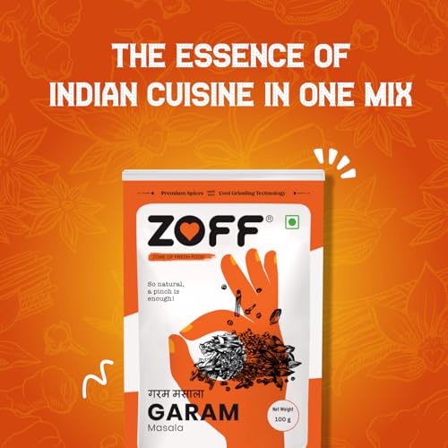 Image of Zoff Garam Masala | Gram Masala Aromatic Spice Blend | Perfect for Curries, Stews, Marinades & More | Rich in Essential Spices for Health | Garam Masala Powder 100g
