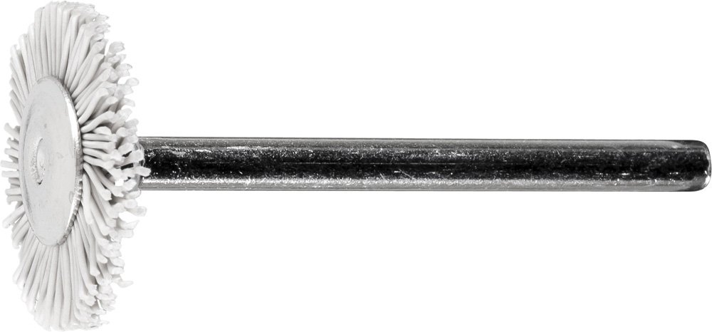 PFERD 83221 Stem Mounted Miniature Wire Wheel Brush, Aluminum Oxide Grain, 3/4