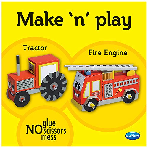 Navneet Make 'N' Play-Tractor&Fire Engine,Adult,Multicolor