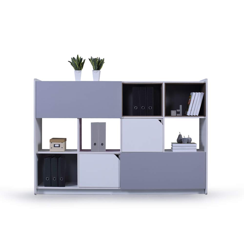 MDF Storage Cabinet Shelves From Both Sides, Centre Cabinet for Office and Home