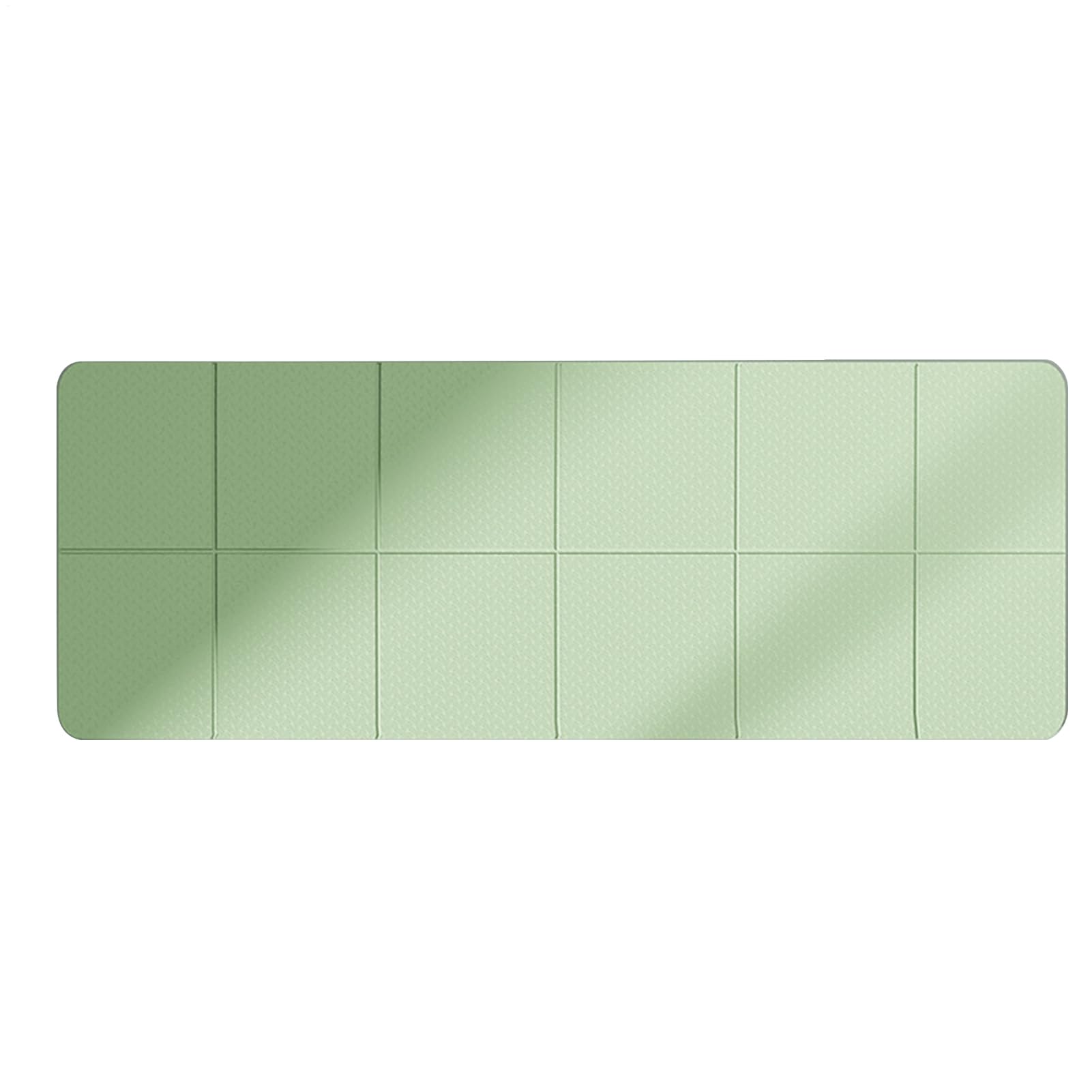 Esterilla de fitness plegable, esterilla de entrenamiento plegable - Esterilla de gimnasia ligera - Base de ejercicio descalzo para yoga, pilates y ejercicios en el suelo, 72 x 24 x 0,1 pulgadas