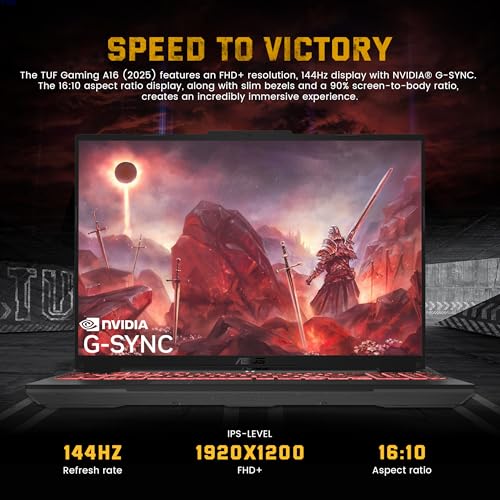 Image of ASUS TUF A16 16 inch FHD+ 144Hz Gaming Laptop, AMD Ryzen 5 7535HS, GeForce RTX 4050, 64GB DDR5 RAM, 4TB SSD, Backlit Keyboard, Num Pad, Copilot, Wi-Fi 6, Black, Win 11 Pro, 1TB Docking Station Set