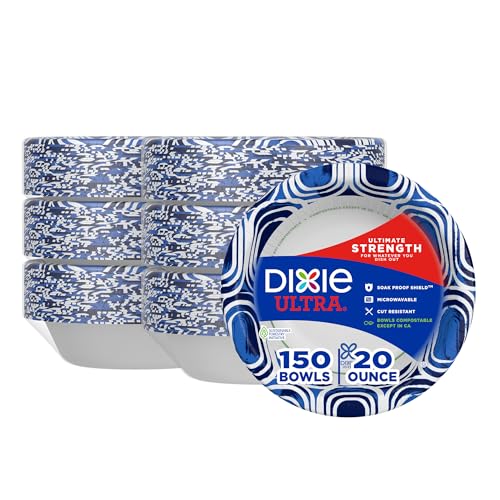 Dixie Ultra, Large Paper Bowls, 20 Oz, 25 Count...