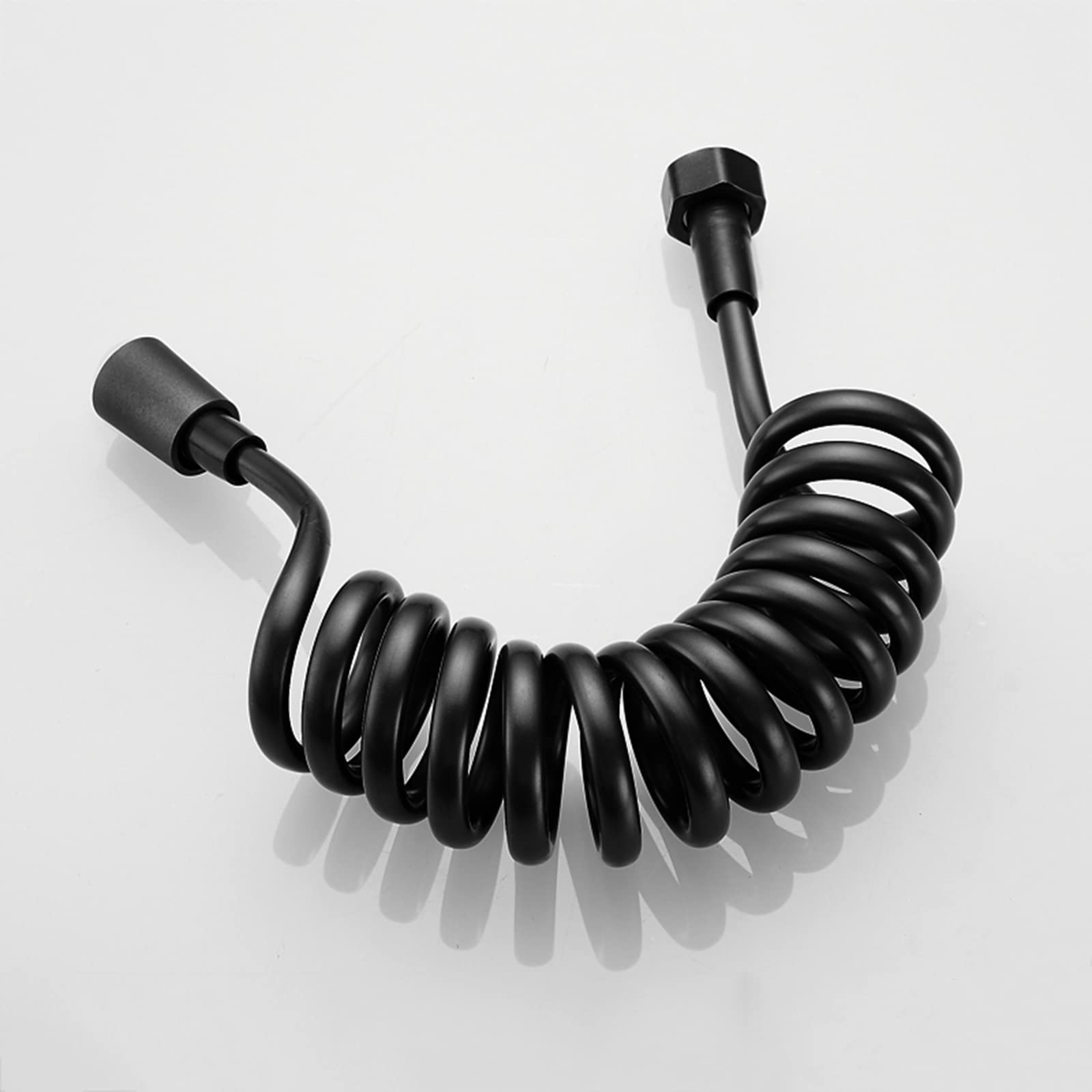 BiaoTeng Flexo ducha 3m G1/2 manguera ducha antitorsion manguera de ducha flexible manguera ducha telescopica Para Baño,negro,5 Metros