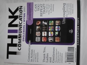 Paperback Think Communication 2001 Engleburg Wynn Book
