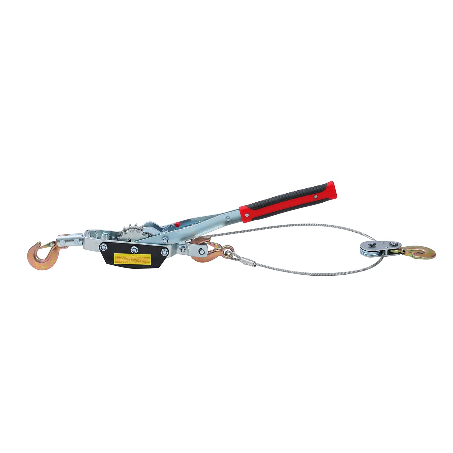 KATSU Tools Cabrestante de Cable con Trinquete Reforzado, Capacidad 5 Toneladas, Cable de Acero 3.5m x 6.3mm, 3 Ganchos de Acero, Sistema de Doble Engranaje, para Remolques y Rescate de Vehículos