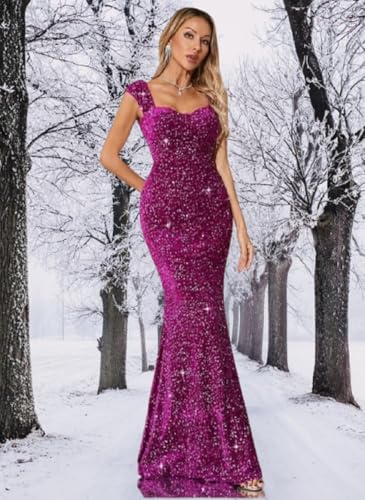 Image of Fashion Fit Art Velvet Embroidery Work Fish Gown for Women
