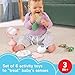Fisher-Price Baby Toys Mini Me Moments Self-Care Sensory Set 6-Piece Rattle & Teether Activities for Newborns Ages 3+ Months