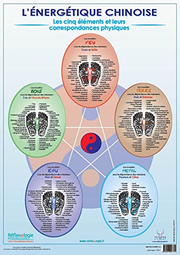 DL1 Poster Energétique Chinoise 5 Éléments Mireille MEUNIER format A2