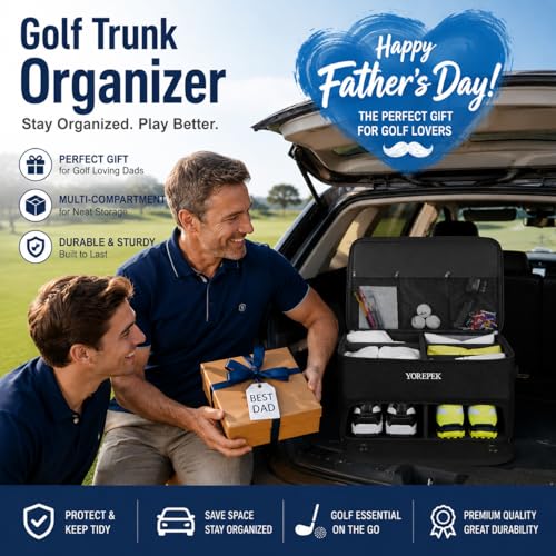 YOREPEK Large 2 Layer Golf Organizer