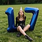 40 Inch Navy Blue Number 1 Balloon Jumbo 10 11 12 16 48 Foil Balloons for Milestone Decorations Birthdays, Corporate Events, Photo Booths Party Supplies - Image 5