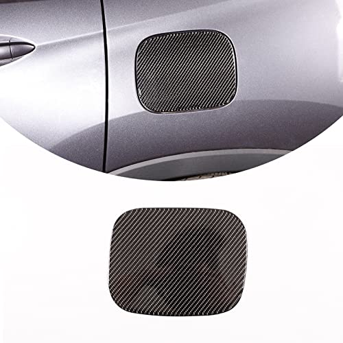 Fit For Honda Pilot 2016-2022,Honda Passport 2019-2023 3D Sticker Soft Carbon Fiber Car Body Fuel Tank Cap Cover Trim Sticker (Black Carbon Fiber)