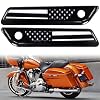 Flag Saddlebag Inserts American US Hard Saddle Bag Latch Cover Fits Harley Davidson Touring/Street Glides/Road Glides 2014 and Newer Exterior Accessories