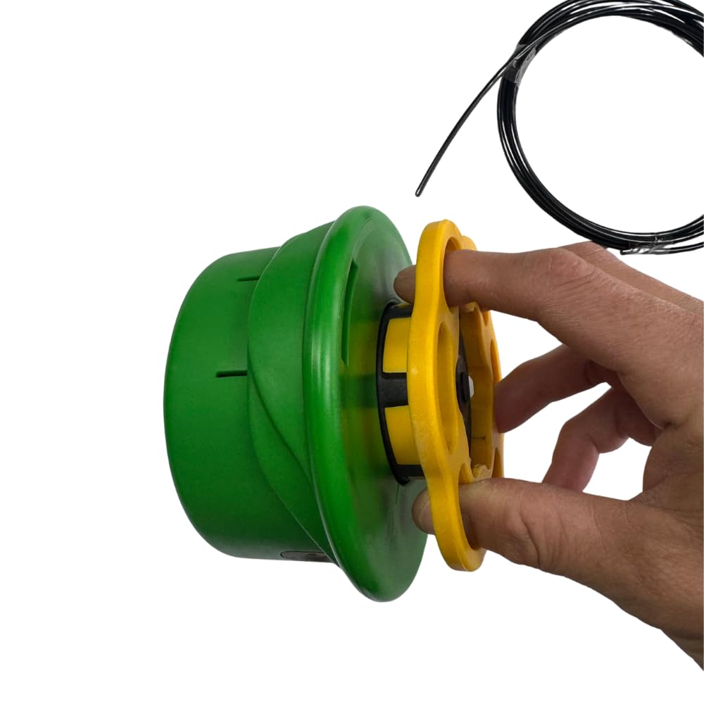 Testina Filo batti e vai Universale per Decespugliatore Ø3 mm con Magic Key – Ricarica Rapida Senza Smontaggio Capacità 9 Metri Compatibile con macchine come Stihl Husqvarna Echo efco