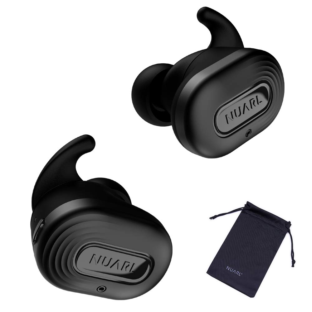 【NUARL公式限定】 N10 Pro アクティブ ノイズキャンセリング 完全ワイヤレス イヤホン (ブラックメタリック) + 専用ポーチ【  NUARL DRIVER [N10] v3 HDSS/aptX AAC/外音取込 / IPX4耐水 / 連続7時間再生(最大30時間) / テレワーク 