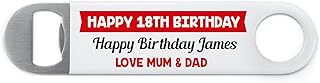 Happy 18th Birthday Bottle Opener Gift For Brother, Personalised Beer Drinks Bottle Opener Gifts For Men, 18th 21st 30th Birthday Present For Him, 18th Birthday Gifts For Son Nephew Grandson