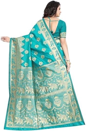 Women's Pure Kanjivaram Silk Saree Soft Design With Blouse Piece For Wedding (Pari9016-54)