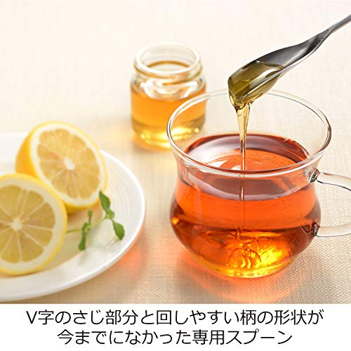 Oaks Rey LS1531 Walnut Honey Spoon, Mini, Made in Japan by オークス - Used condition - Image 2