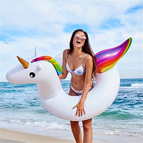 PHONILLICO Bouée Licorne Gonflable Géante Jeu Aquatique 120 x 90 cm Piscine Plage Mer Océan