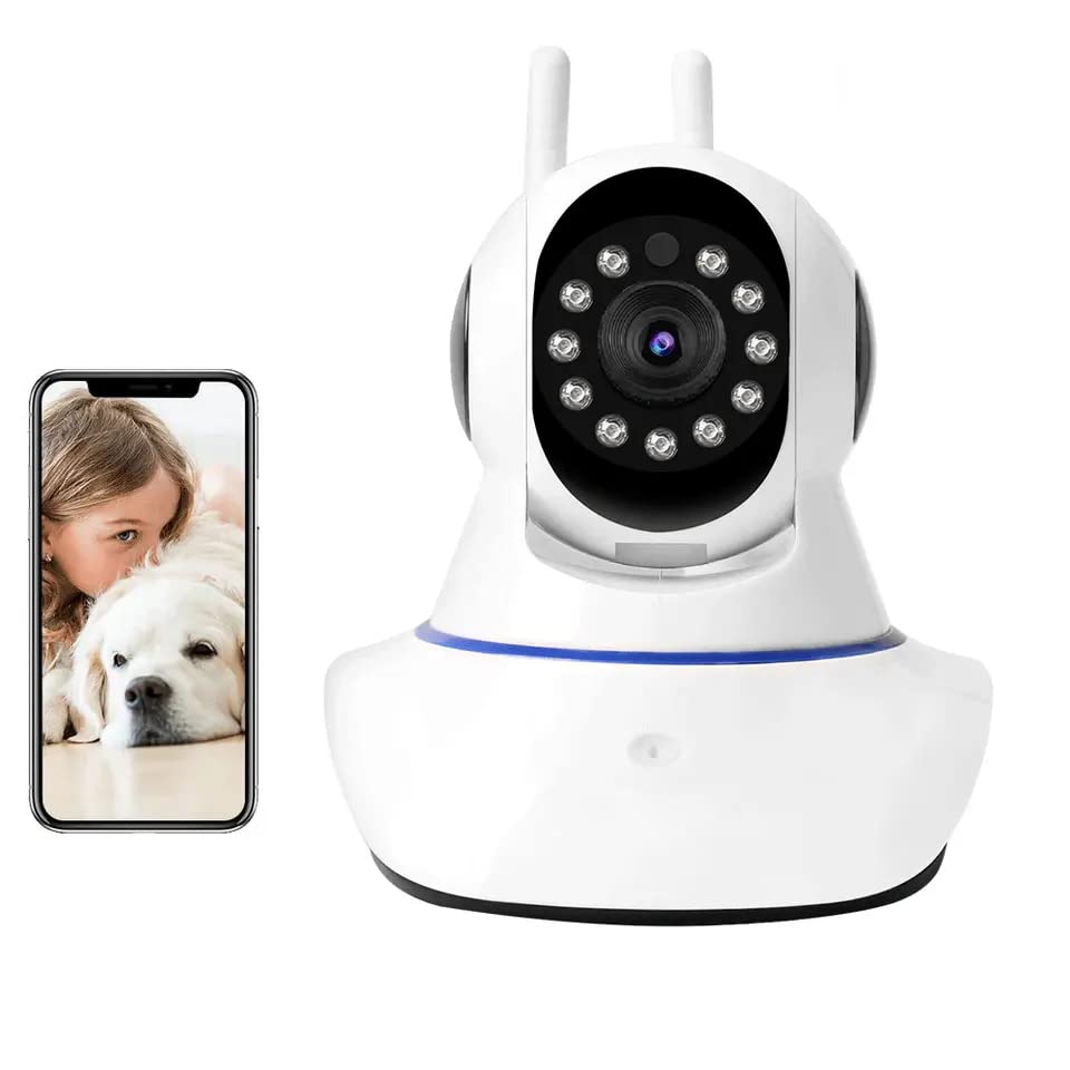 Conbre MultipleXR HD Smart WiFi Wireless IP CCTV Security Camera | 360 Degree Coverage| Two Way Talk | Mobile App Connectivity | Night Vision | Cloud & SD Card Recording