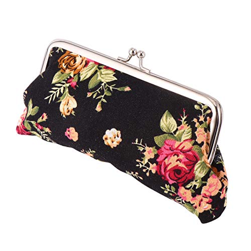 NUOBESTY Mulheres Flor Carteira Carteira de Embreagem Cocktail Bolsas Titular Do CartÃ£o Bolsa Titul