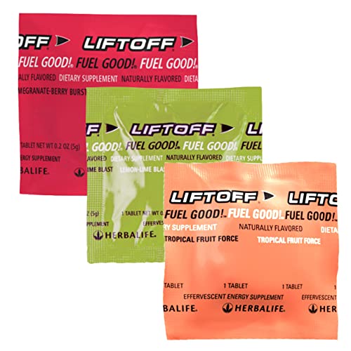 HERBALIFE LIFTOFF Energy Tablets Combo PomegranateBerry Burst 12