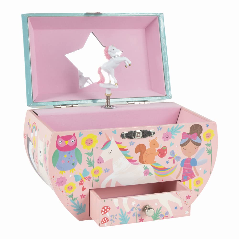 Amazon.com: Floss & Rock 43P6388 Rainbow Fairy Musical Box Oval