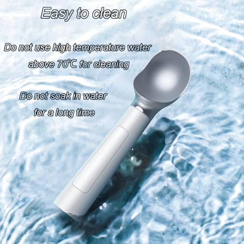 Cuillère à glace électrique – Métal antiadhésif, capacité de 56,7 g, température réglable pour crème glacée dure, étanche IP67