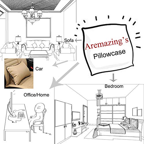 Aremazing Insipirational Quotes Saying Throw Pillow Covers Super Soft Decorative Black Gold Lettering Cushion Cover Home Sofa Pillowcase 18''X18'' Set Of 2,Follow Your Dream, Hustle Your Heart Out #TOP5