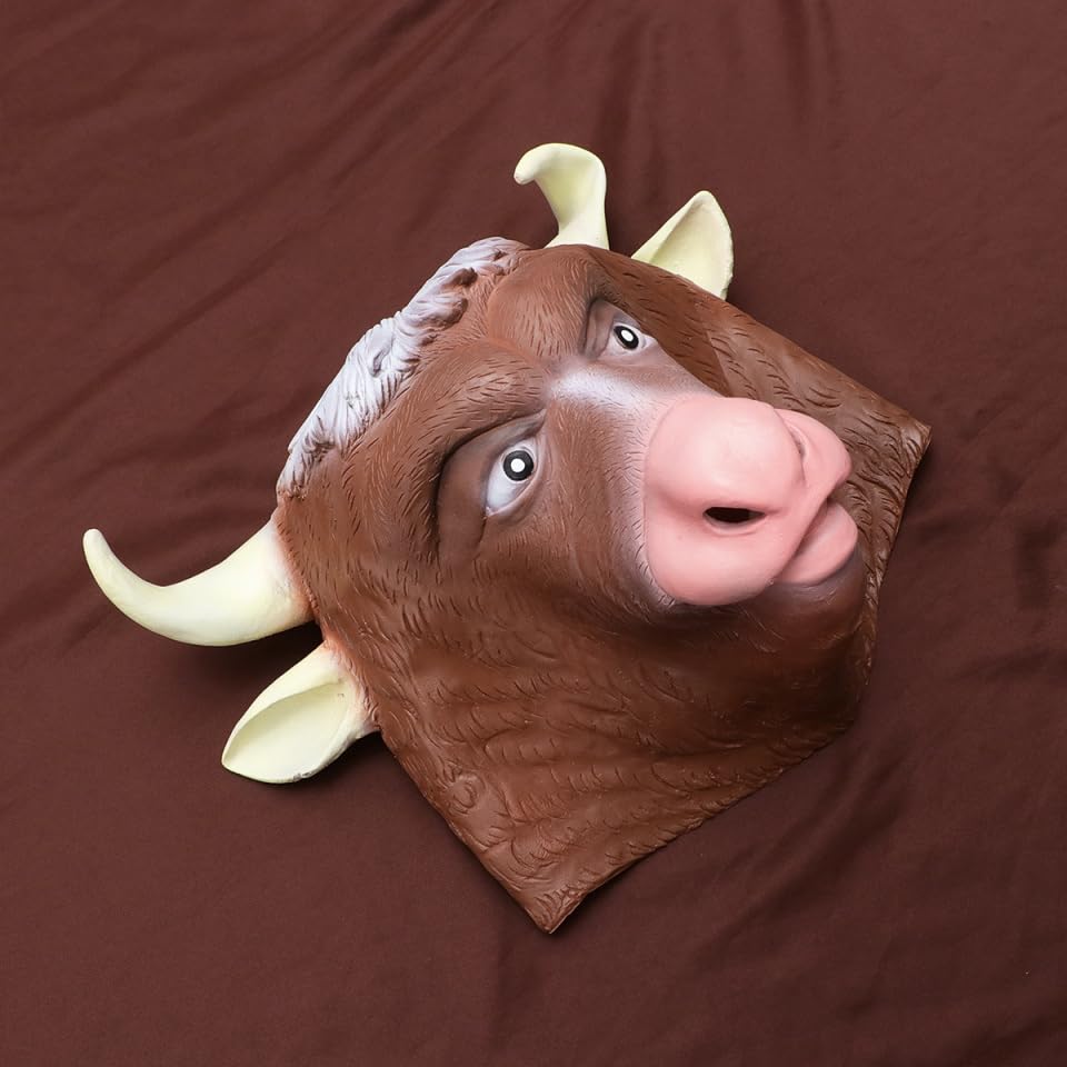 Masque tête de bœuf Halloween pour déguisement et soirée cosplay - 7