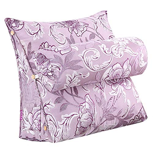 FYMDHB886 Jacquard Triangle Cushion Office Napping Lumbar Pillow Bedside Sofa Backrest Headrest Adjustable