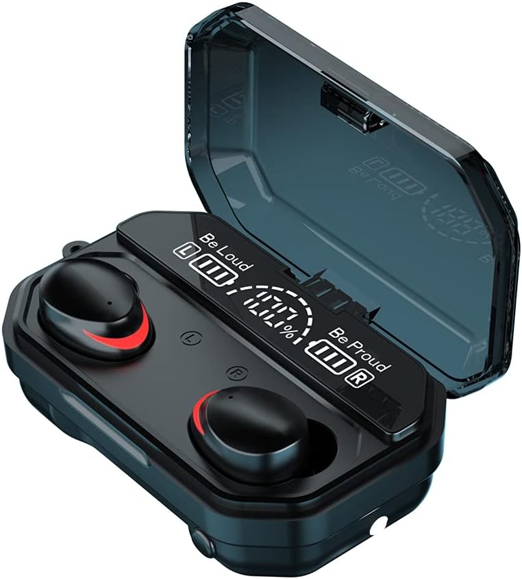 TWS Wireless Bluetooth 5.1 Earphones Type-C Stereo HiFi Noise Cancelling Wireless Earbuds in-Ear Built in Mic Headset IPX7 Waterproof 3D Touch