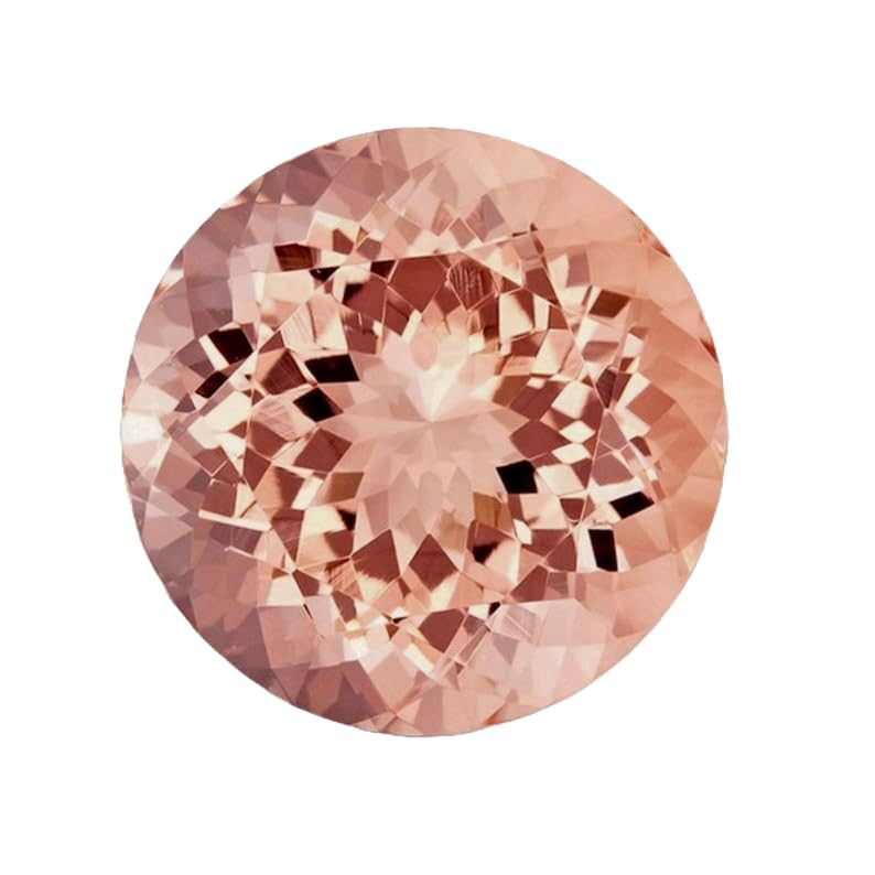 Morganite ronde forme brillante 12 mm la pierre idéale pour vos ateliers DIY