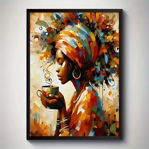 Tableau africain grand format pour habiller un mur vide