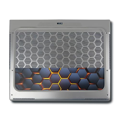 Image of MightySkins Skin Compatible with Alienware X16 R1 (2023) Full Wrap Kit - Lava Hex | Protective, Durable, and Unique Vinyl Decal wrap Cover | Easy to Apply, Remove, and Change Styles | Made in The USA