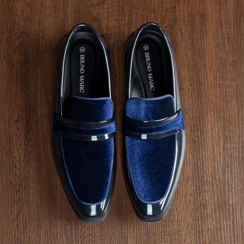 Image of Bruno Marc Men's Tuxedo Loafers Slip-on Dress Shoes
