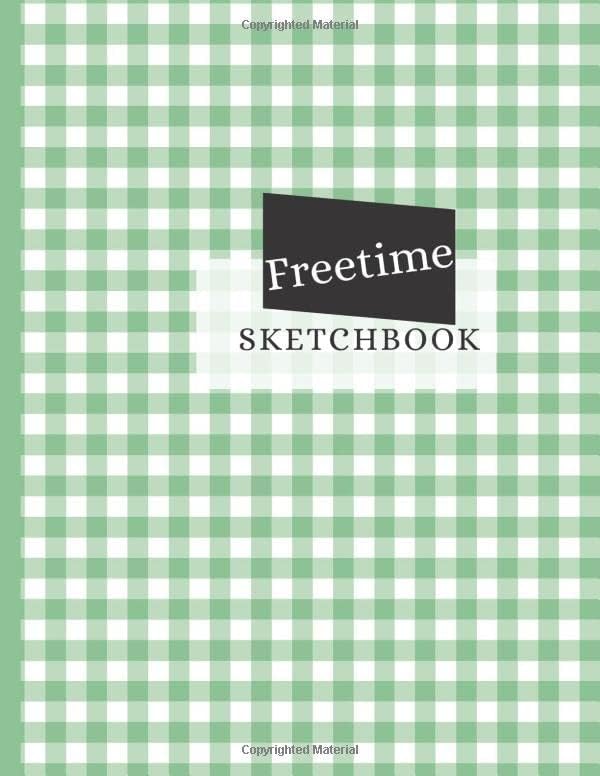 Freetime Sketchbook: 128 blank pages with a thin border, suitable for various age groups, drawing, writing, sketching. Fun to use in your freetime or at school or work.