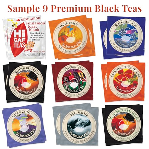 The Republic of Tea – Premium Assortment of Teas & Herbs, 40 Individually Wrapped Tea Bags