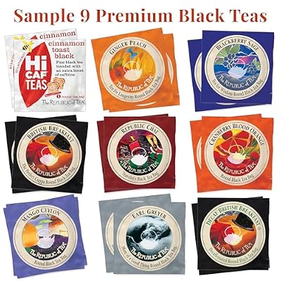 The Republic of Tea Premium Assortment of Teas & Herbs, 40 Individually Wrapped Tea Bags