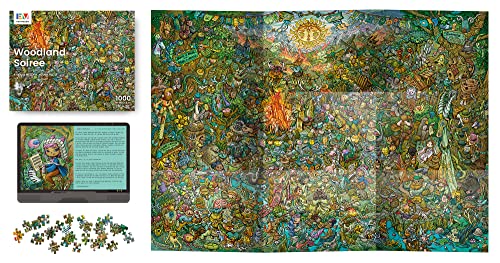 Woodland Soiree - A Hidden Message Mystery Jigsaw Puzzle for Adults - 1000 Pieces, Beautifully Detailed 70x50cm Frameable Art - Image 4