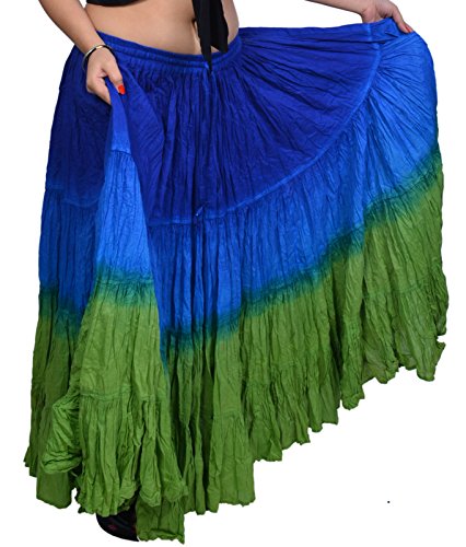 Wevez Plus Size 40 Inches Long Tribal Fusion 25 Yard Skirt (RH)