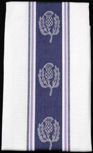 Tea Towel in a Scottish Thistle Design by Justina Claire
