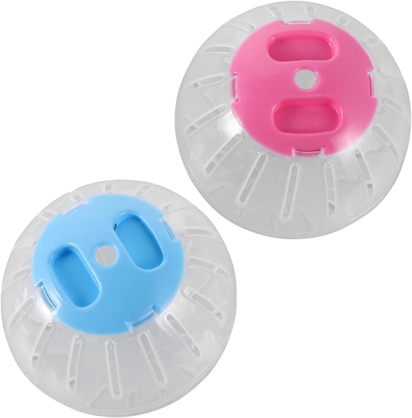 Milisten 2pcs Transparent Hamster Exercise Wheel Silent Running Ball for Small Pets for Hamsters and Chinchillas Spacious Design with Observation Window Cage Accessory